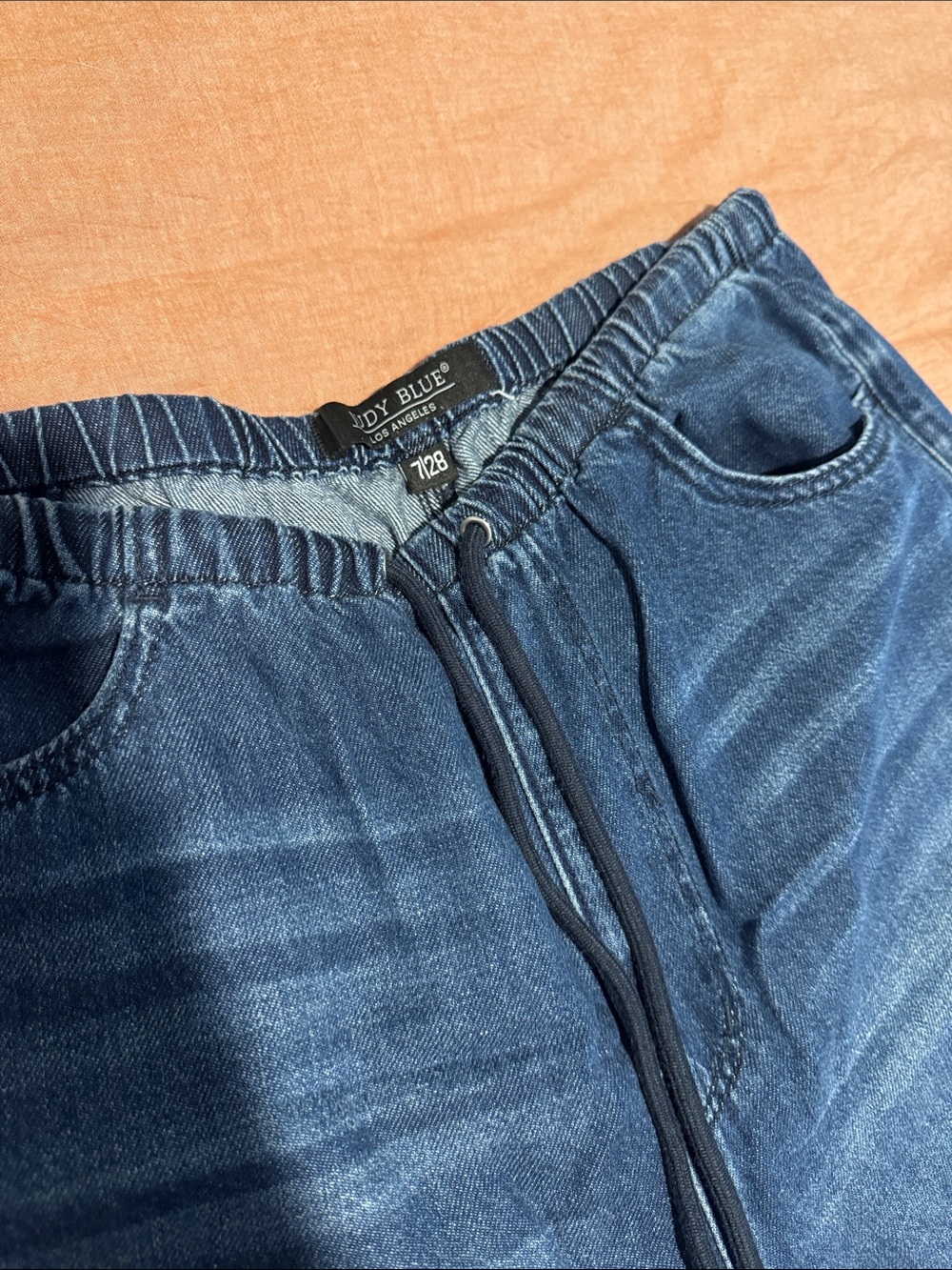 Judy Blue drawstring wide leg jeans